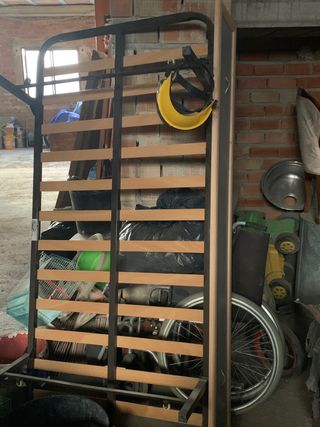 Somier metálico con lamas de madera somier 135