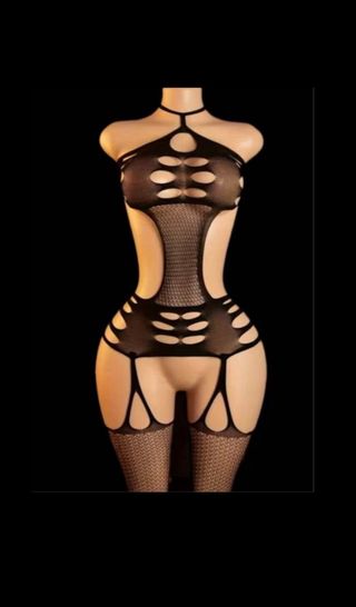 Body Lenceria Sexy Talla Única Negro