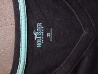 Camiseta Hollister Negra Talla XS