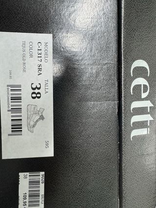 Zapatillas Cetti Beige y Dorado