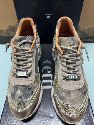 Zapatillas Cetti Beige y Dorado
