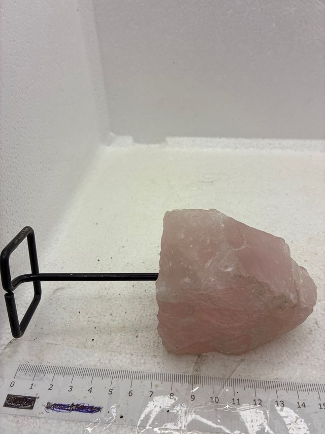 Quartzo Rosa Naturale con Base