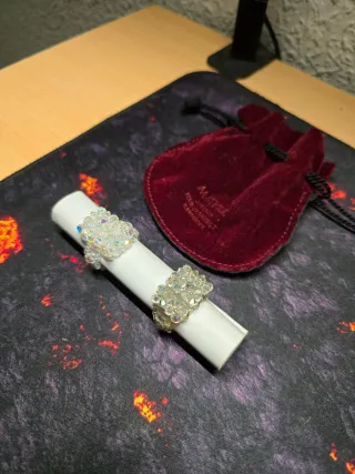 Anillos de bisutería de cristal