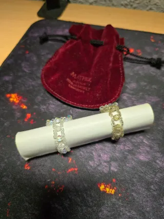 Anillos de bisutería de cristal