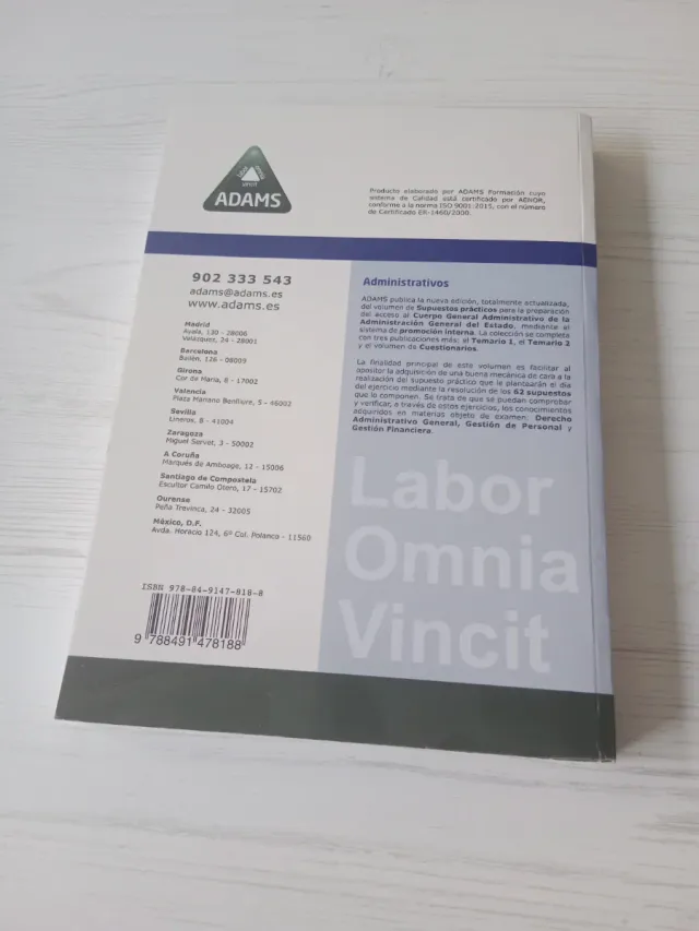 Supuestos Prácticos Administrativos, promoción ...