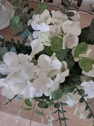 Mazzo Fiori Artificiali Bianchi e Verdi