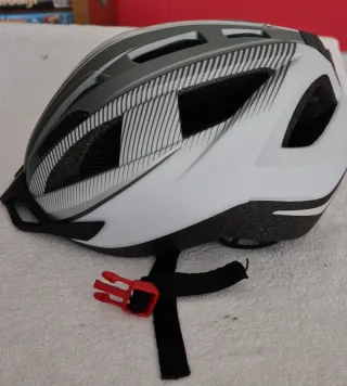 Casco Bici Adulto Bianco e Grigio