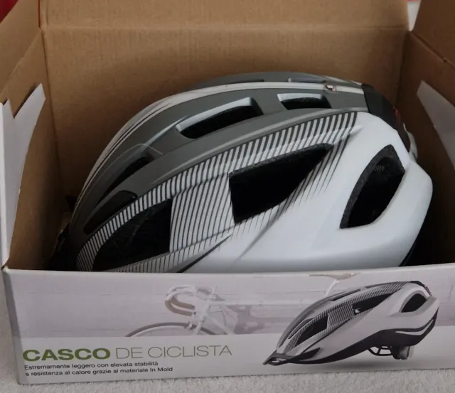 Casco Bici Adulto Bianco e Grigio