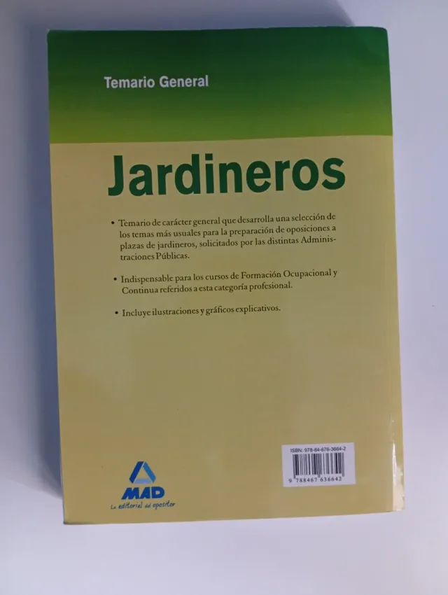 Jardineros. Temario general.