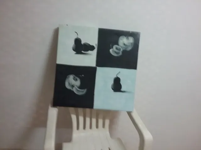 Quadro Frutta Acrilico Bianco e Nero