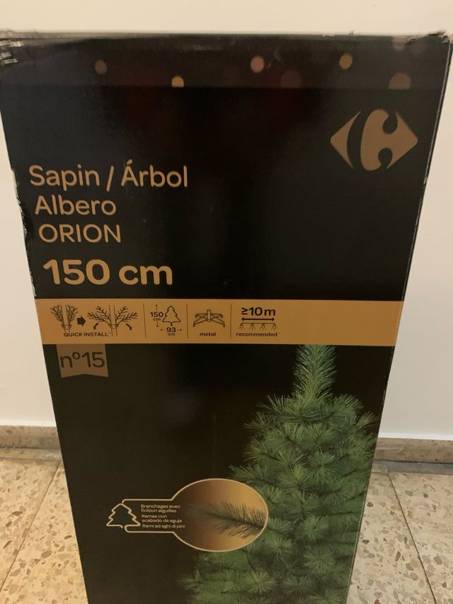 Árbol Navidad Carrefour Orion 150cm