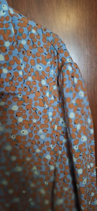 Vestido Nümph floral azul y marrón talla 42