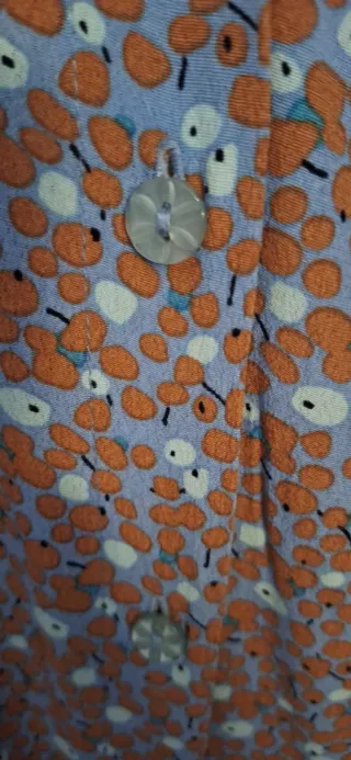 Vestido Nümph floral azul y marrón talla 42