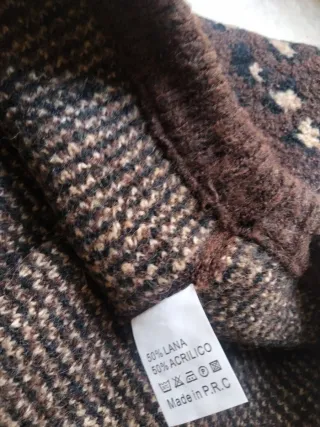 Balaclava maculato animalier 50%lana 50% acrilico