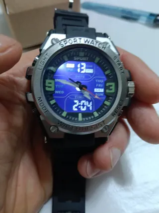 Reloj SPORT WATCH Negro/Plata