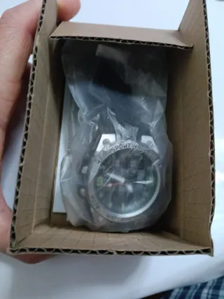 Reloj SPORT WATCH Negro/Plata