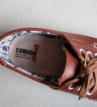 Zapatos Comodo Sport Piel Marrón Talla 43