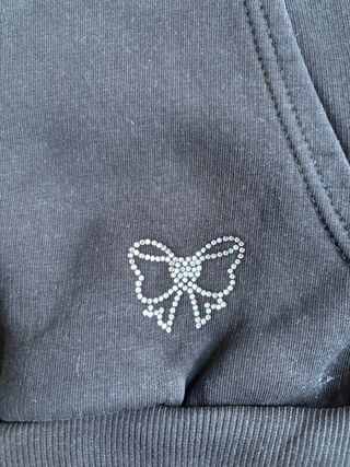 Felpa donna con cappuccio e alamari