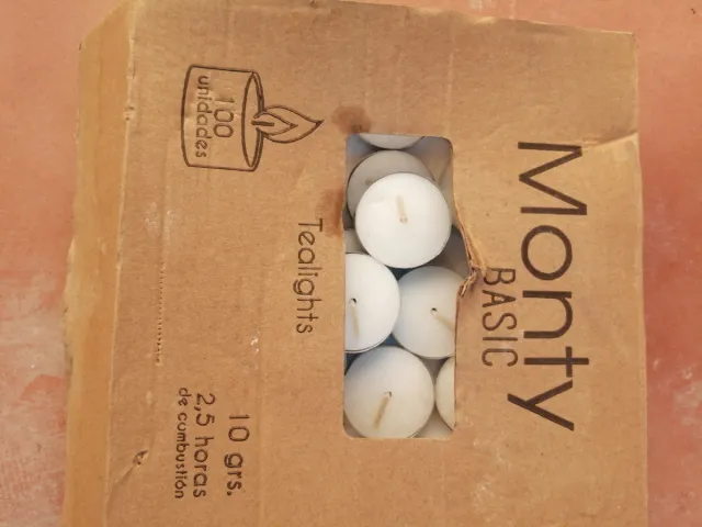 Velas Tealights Monty Basic 100 uds