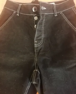 Pantalón corto vaquero juvenil negro