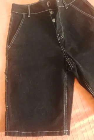 Pantalón corto vaquero juvenil negro