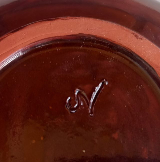 Plato y salsera cerámica vintage