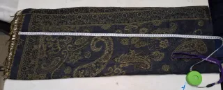 Echarpe azul con estampado paisley