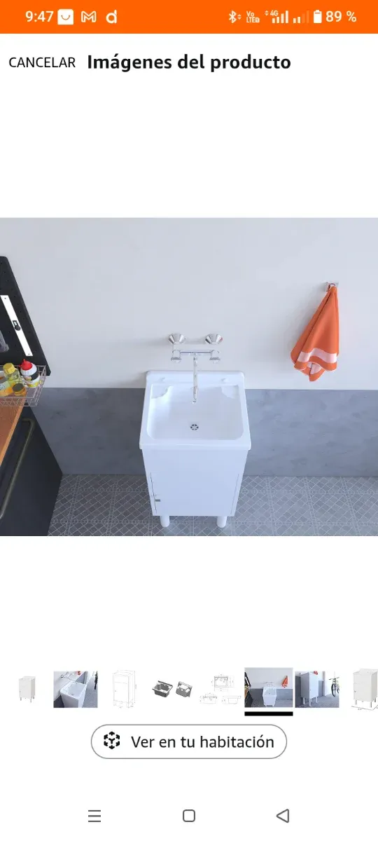 Mini lavandino in resina bianco