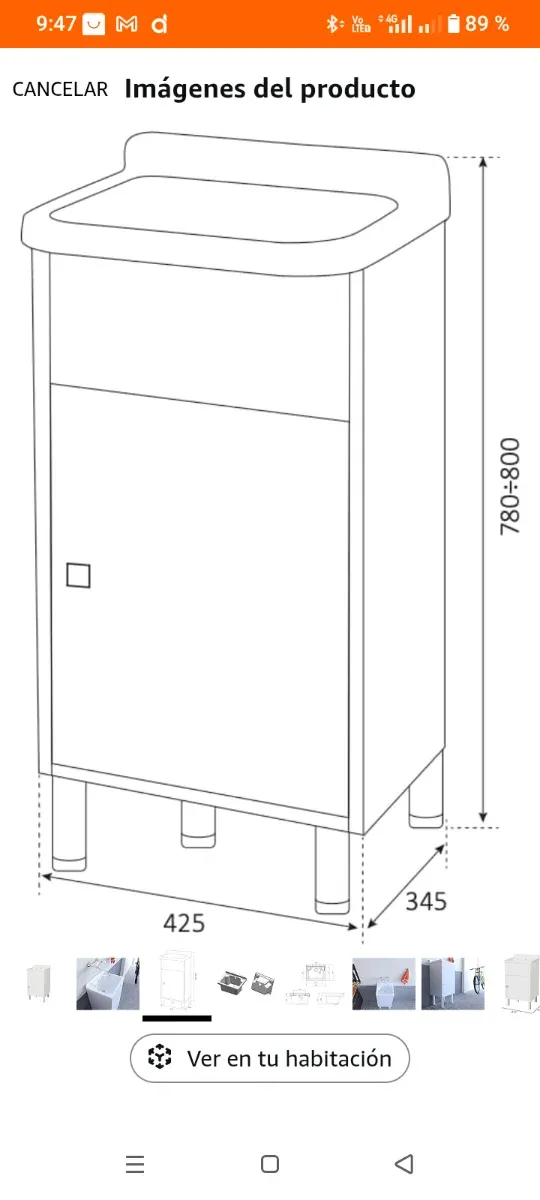 Mini lavandino in resina bianco