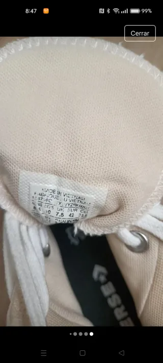 Converse Blancas Talla 42