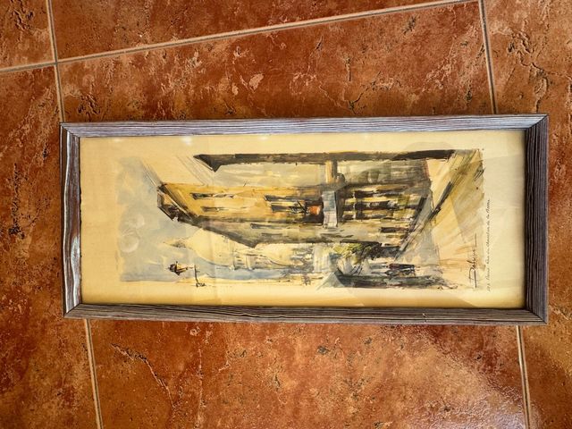 Quadro astratto ad acquerello