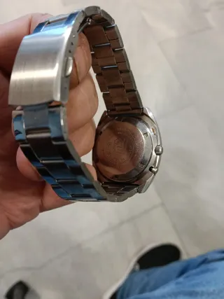 Reloj Ricoh Automático Dorado Naranja.