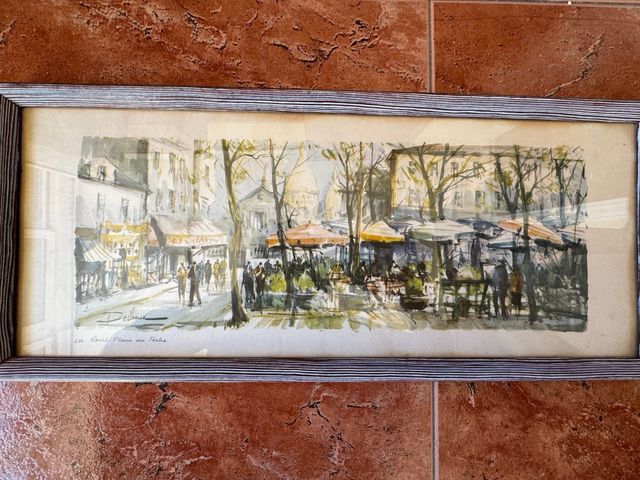 Quadro Parigi, Place du Tertre Delorme