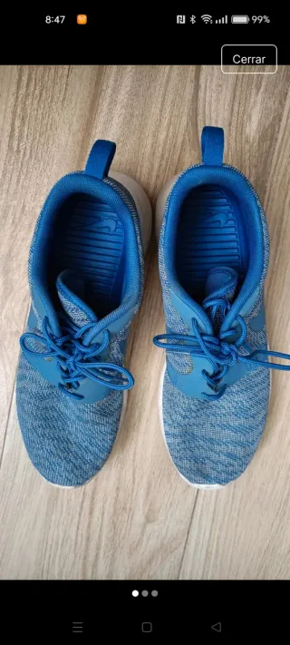 Zapatos Nike Azules y Blancos