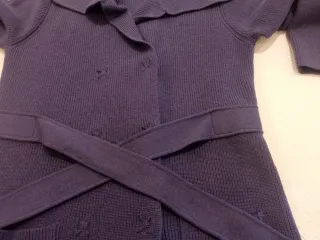 Cappotto lungo Maliparmi donna blu