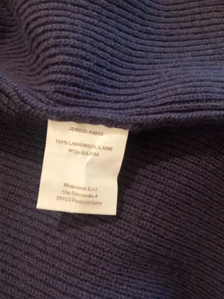 Cappotto lungo Maliparmi donna blu