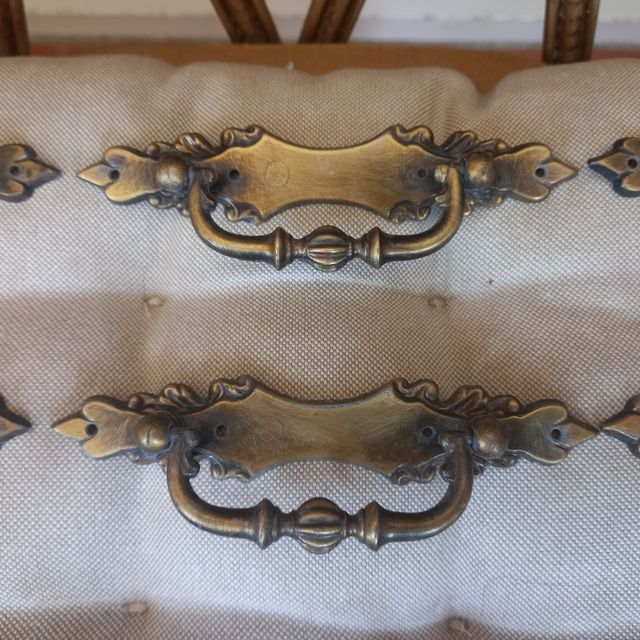 15 Tiradores Vintage Metal Dorado 12,5 cm