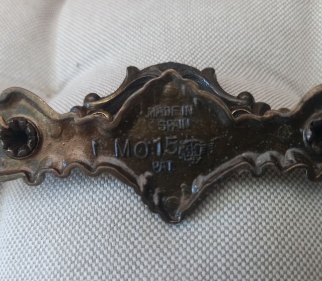 15 Tiradores Vintage Metal Dorado 12,5 cm