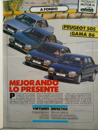 Revista automovilismo Motor 16 Num 109