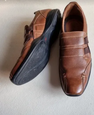 Zapatos Pitillos Piel Marrón Talla 43