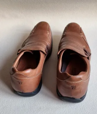 Zapatos Pitillos Piel Marrón Talla 43