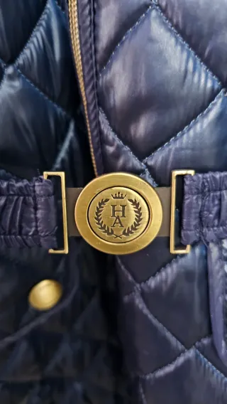 Chaqueta acolchada azul mujer