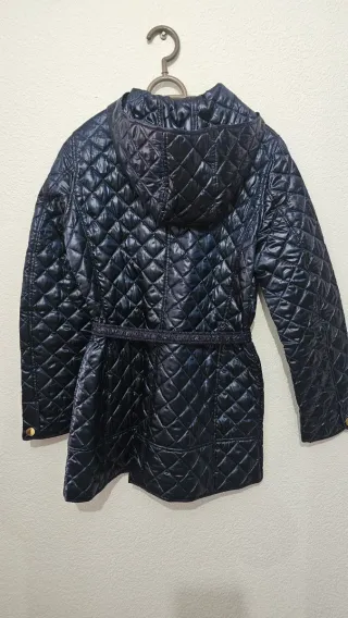 Chaqueta acolchada azul mujer