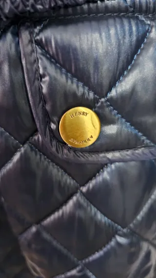 Chaqueta acolchada azul mujer