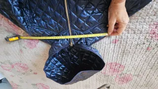 Chaqueta acolchada azul mujer