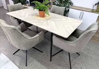 NUEVAS!! Mesa extensible metal y madera