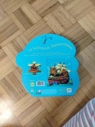 Puzzle Djeco Barco Pirata Barbarroja 54 piezas