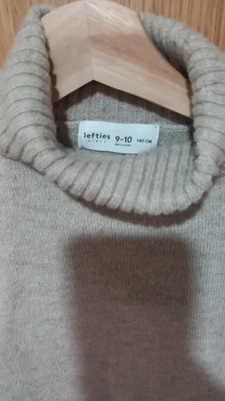 Camisola gola alta criança cinzento