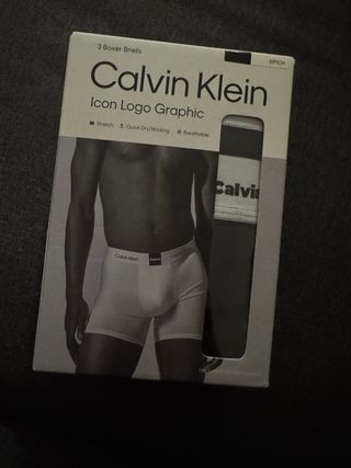Pack 3 Boxers Calvin Klein Algodón Negros Talla S