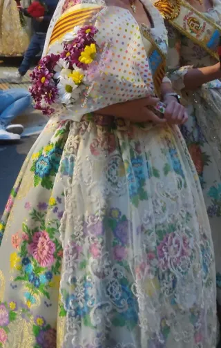 Traje de Fallera Multicolor
